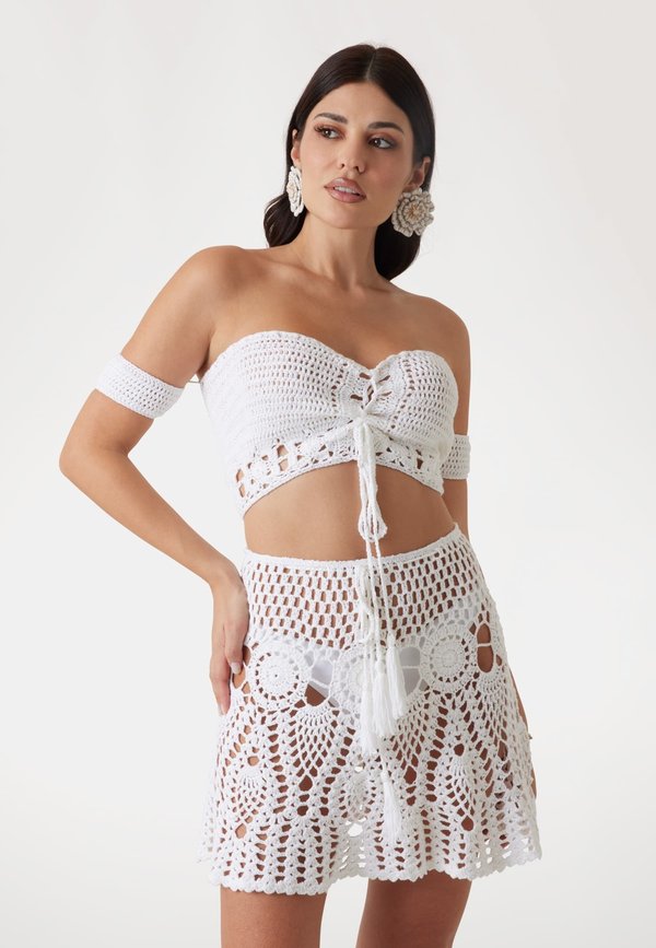 CROP - Bluse - weiß