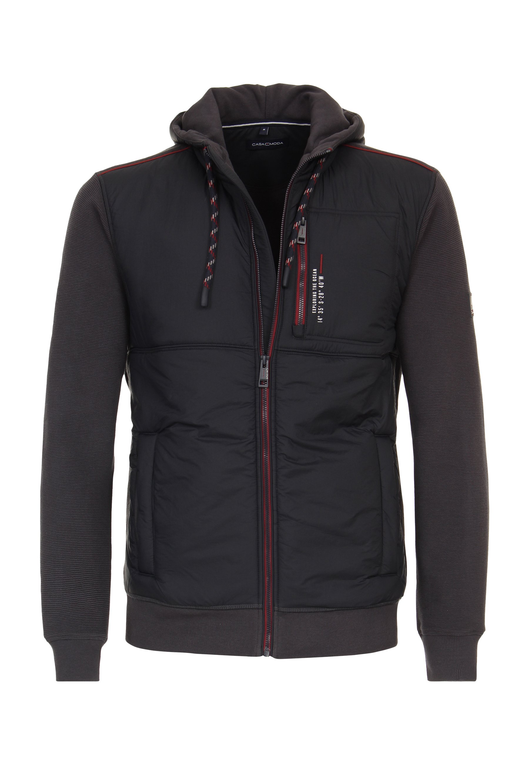 CASAMODA Herren Parka Uni - Wind- Und Wasserabweisend, Mit Kapuze, Comfort Fit