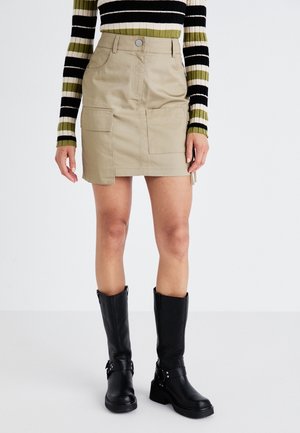 Mini skirt - light brown