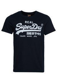 Superdry & Co VINTAGE LOGO  - T-Shirt print - eclipse navy
