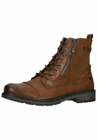 Mustang Botines con cordones - cognac
