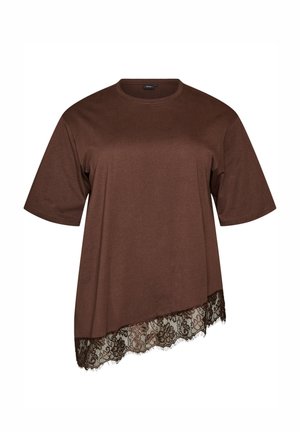 Zizzi, T-shirts print - braun