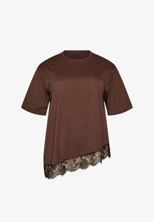 Zizzi, T-shirts print - braun