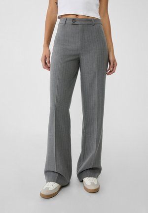 Stradivarius Stoffhose - dark grey