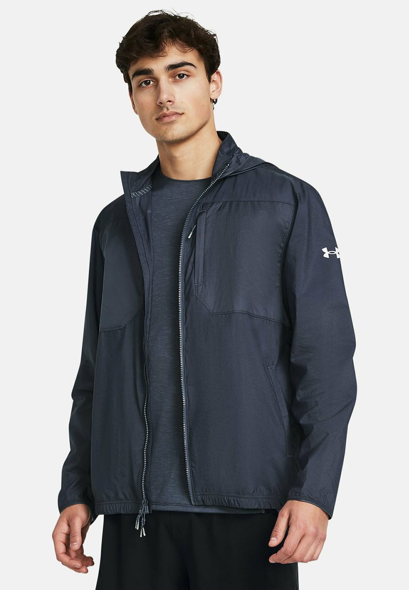 VESTE UNDER ARMOUR - UA DRIVE WIND HALF ZIP BLEU