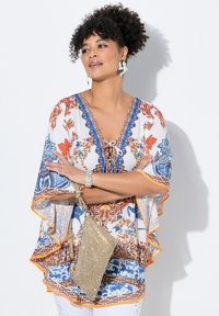 MIAMODA LOOSE FIT ALLOVERMUSTER - Camicetta - off white