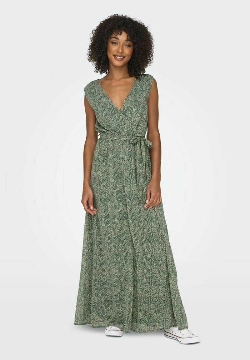 ONLY ÄRMELLOSES Robe longue sea spray/vert chiné ZALANDO.FR