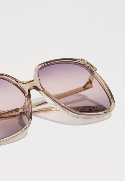 CHLOÉ Ochelari de soare - brown/gold-coloured/violet