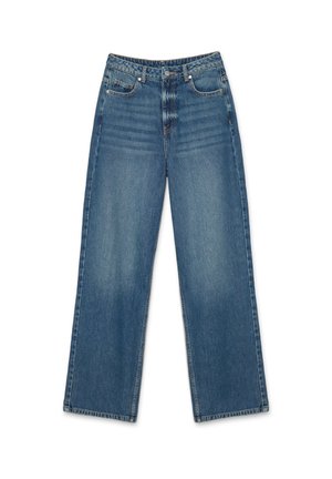 INSIDE WIDE LEG - Vaqueros boyfriend - azul