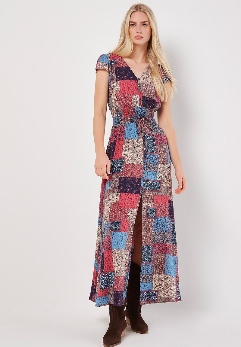 Apricot PATCHWORK SMOCKED - Maxikleid - pink