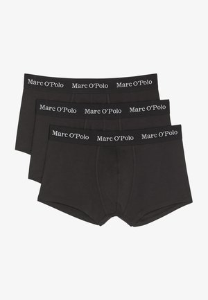Boxer briefs neri in cotone con una texture morbida, dotati di un elastico in vita con marchio e lettering bianco, venduti in confezione da tre.