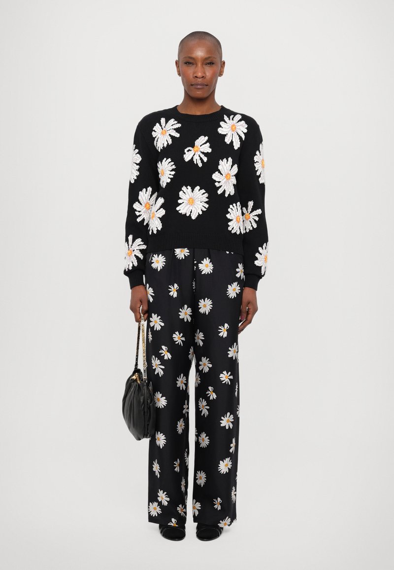 MOSCHINO Strickpullover multi black/weiß