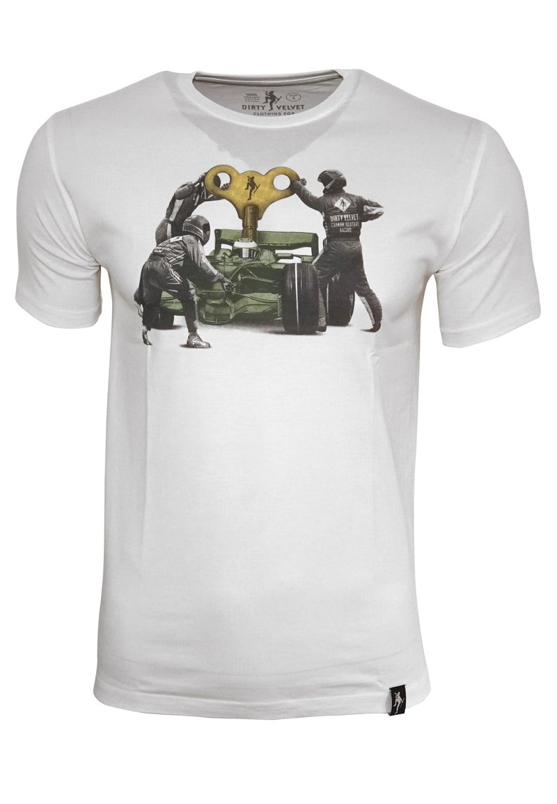 Dirty Velvet PEDAL POWER - Camiseta estampada - white/blanco