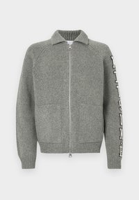 COLLEGE - Vesta na kopčanje - medium grey melange