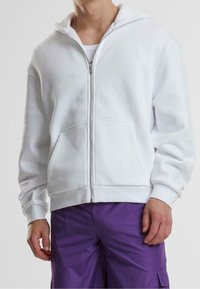 Urban Classics Sudadera con cremallera - white
