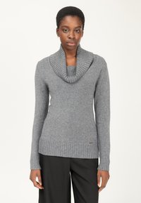 INFLUENCER COWL-NECK - Strickpullover - grey