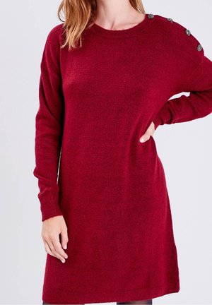 Abito in maglia - dark red