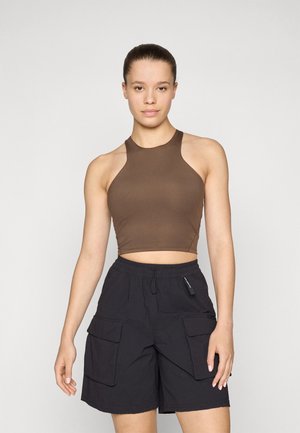 W REFINA LONGLINE BRA - Športová podprsenka s nízkou podporou - smokey brown