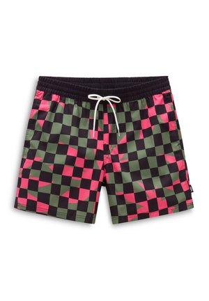 PRIMARY CHECKBOARD ELASTIC - Bañador corto - black-olivine