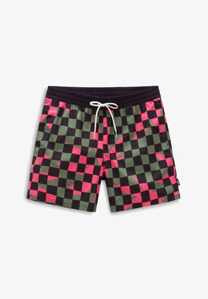 Vans PRIMARY CHECKBOARD ELASTIC - Bañador corto - black-olivine