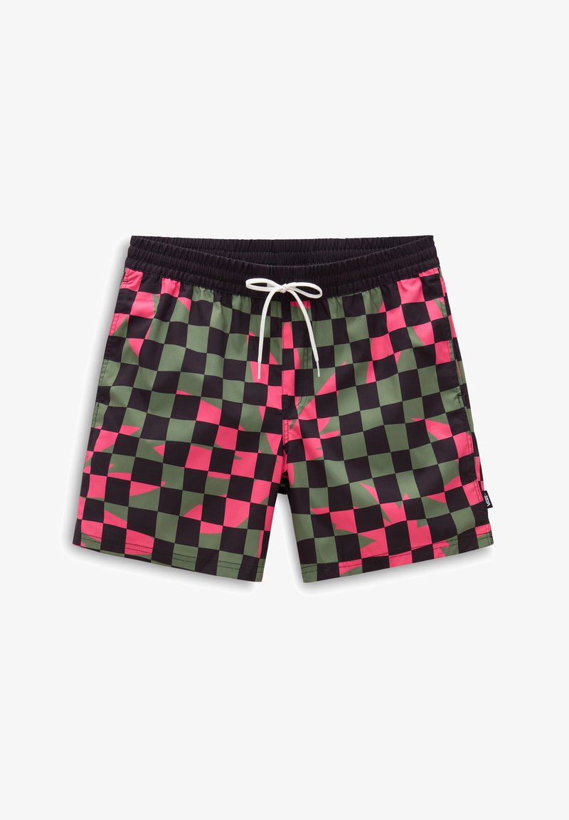 Vans PRIMARY CHECKBOARD ELASTIC - Bañador corto - black-olivine