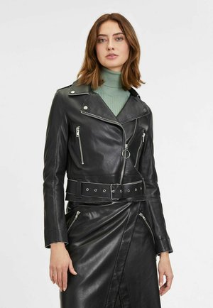 Leather jacket - black