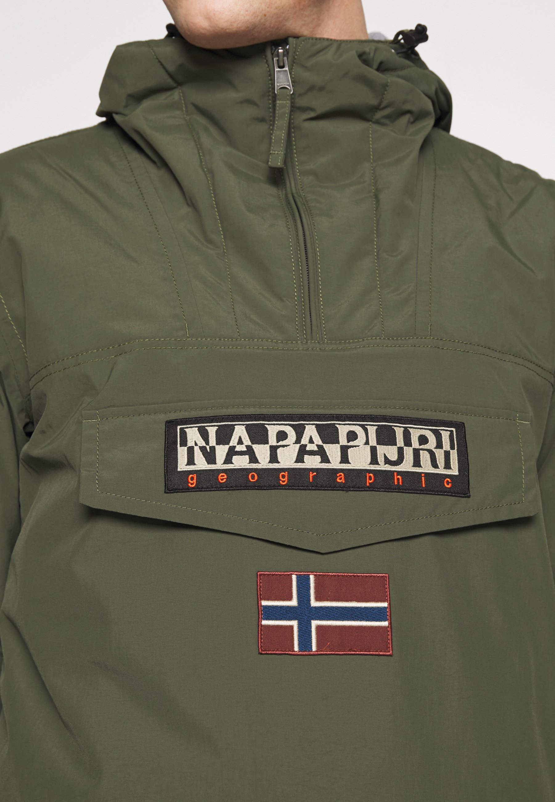 green napapijri jacket