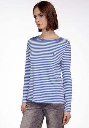 MIT EMBROIDERY - Top s dlouhým rukávem - blau