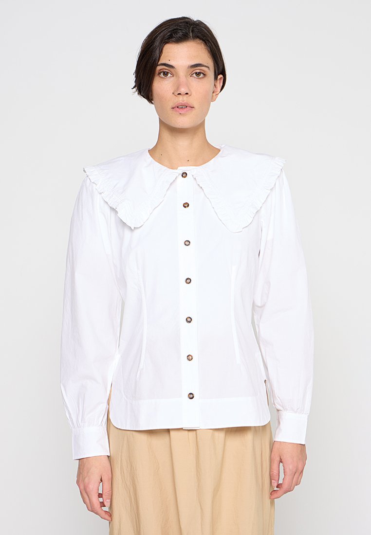 Ganni Overhemdblouse crème