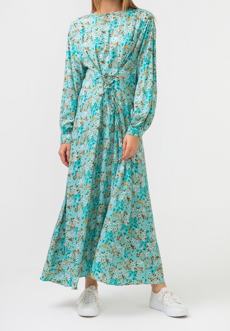 Touché Privé Robe longue - mottled light green