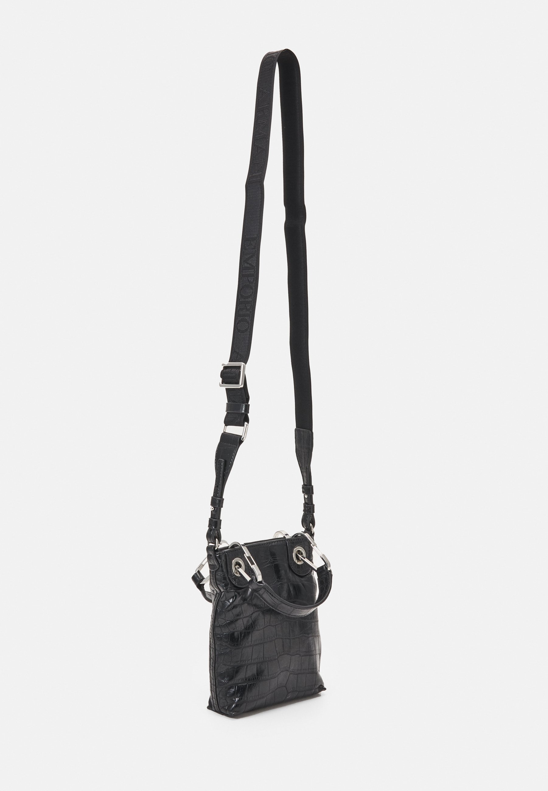 Emporio Armani IPHONE CROSSBODY CROCO - Borsa a tracolla - black/nero -  Zalando.it