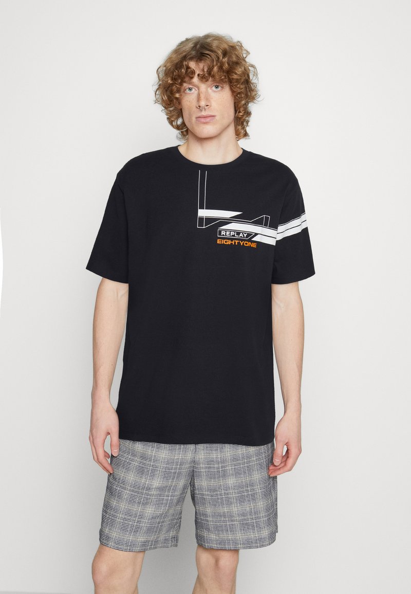 Replay T-Shirt Donna In Cotone Supima - Qualità Premium Con Etichetta Rosa - 2