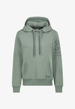 Sublevel, MIT KÄNGURUTASCHE UND LOGOPRINT - Kapuzenpullover - grün