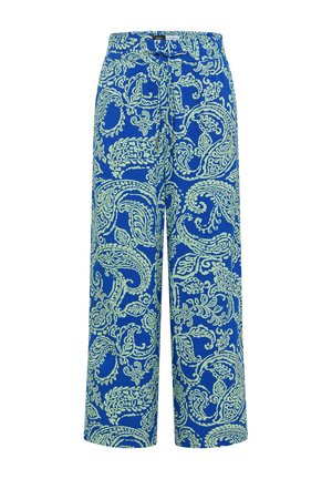 Cecil, 7/8 HIGH-WAIST WIDE-LEG PANTS IN A LOOSE FIT - Pantalon classique - surf blue