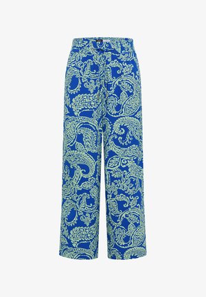 Cecil, 7/8 HIGH-WAIST WIDE-LEG PANTS IN A LOOSE FIT - Pantalon classique - surf blue