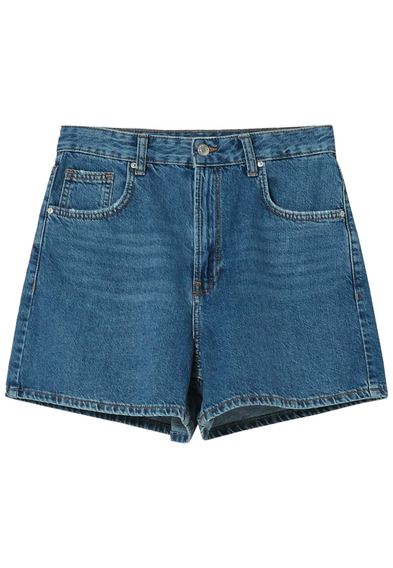 Bershka Jeansshort donkerblauw