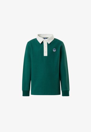 WITH LOGO PATCH - T-shirt à manches longues - dark green