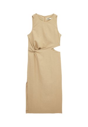 Koton, CUT OUT MIDI FLARE DRESS. - Vestido informal - brown