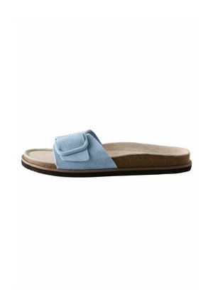 Next, REGULAR FIT - FOREVER COMFORT® SINGLE STRAP FOOTBED SANDALS . - Šľapky - blue