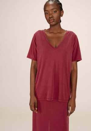 SONG - T-shirt basique - bordeaux