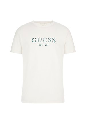 Guess, STRETCH FRONTLOGO - T-shirt con stampa - weiß