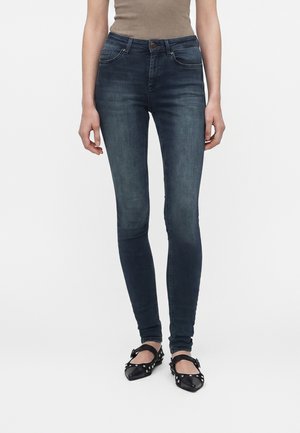 ONLY, Skinny fit ONLBLUSH Mid waist - Jeans Skinny Fit - blue black denim