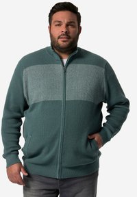 Men Plus - Cardigan - ash turquoise Thumbnail Image 1