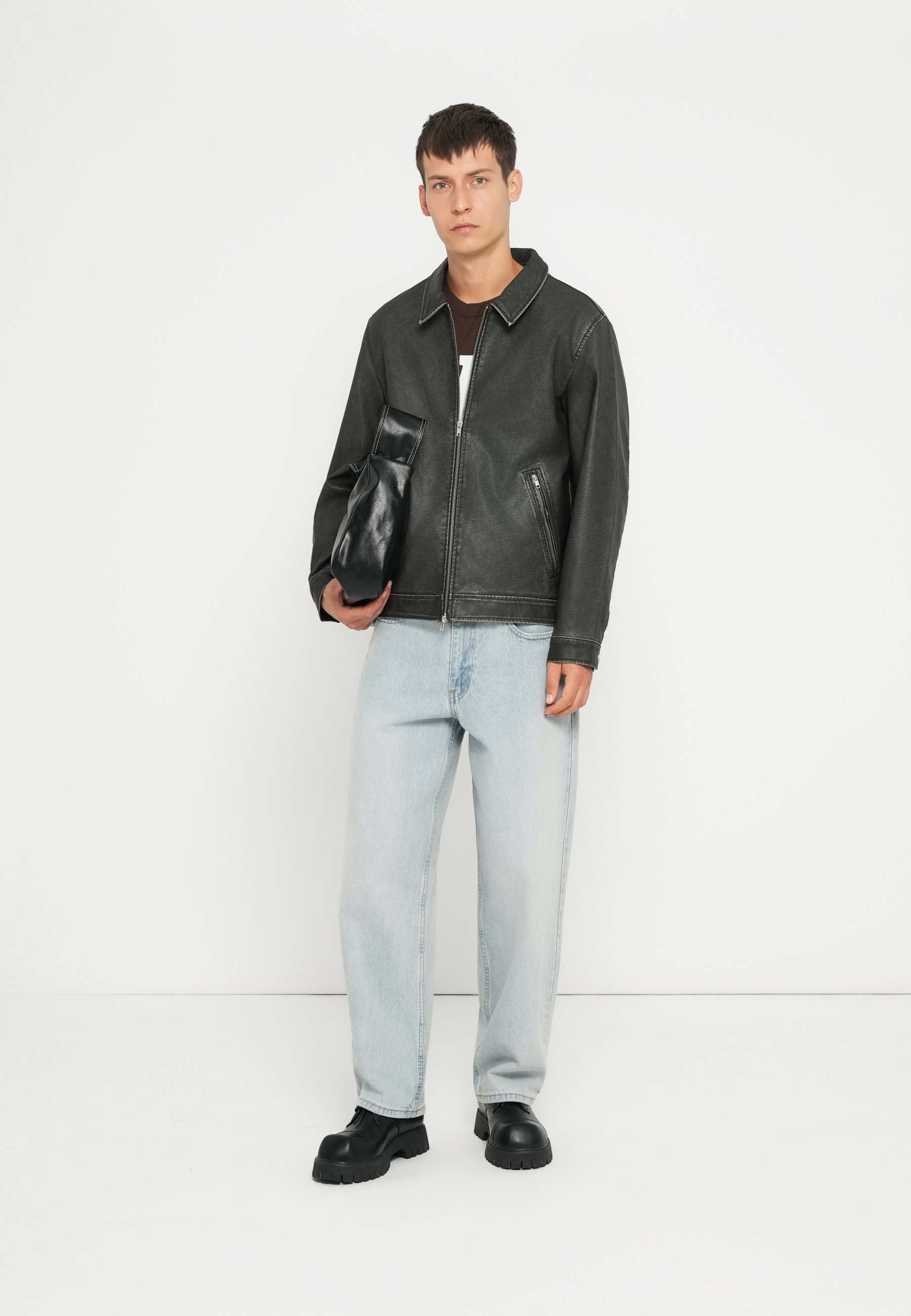 Jack & Jones Transitional Transitional - Faux leather jacket