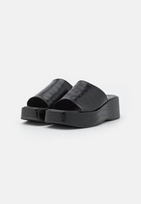 Monki Ciabattine con tacco - black
