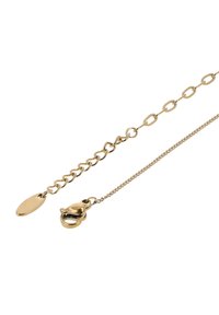 Arany szín�ű lánc ovális szemekből készült, lobster csattal és finom láncrésszel rendelkezik. Simán csillogó felület, fényes befejezéssel.