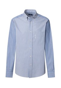 REGULAR FIT STRIPED TWILL - Overhemd - dark denim blue
