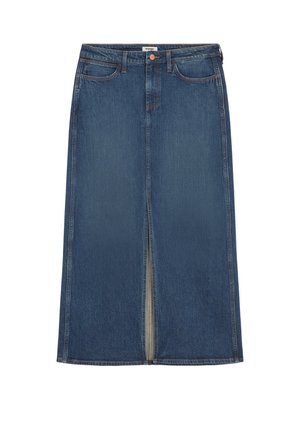 Wrangler, FRONT SLIT MAXI - Denimnederdele - stacey