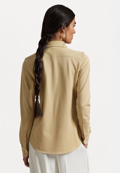 Polo Ralph Lauren LONG SLEEVE BUTTON FRONT SHIRT - Bluza z gumbi - tan