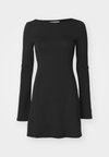 LONG SLEEVE MINI DRESS - Robe en jersey - black